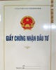 Bản chính giấy chứng nhận đầu tư