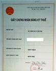 Giấy chứng nhận đăng ký thuế hiện tại