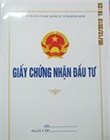 Giấy chứng nhận đăng ký đầu tư