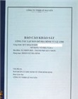 Báo cáo khảo sát địa hình