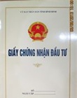 Giấy chứng nhận đầu tư